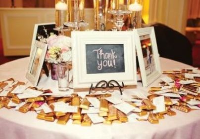 Chocolate Bar Wedding Favors