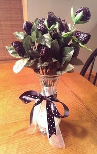 50th birthday gag gifts flowers floral arrangement gift prune flower stop kiss prunes bouquet goodbye 60th fifty idea fun crafts