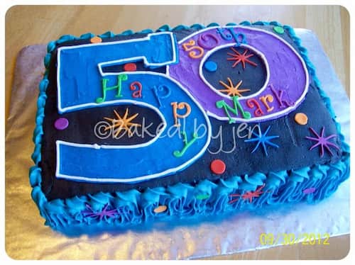 50th birthday sheet cakes women