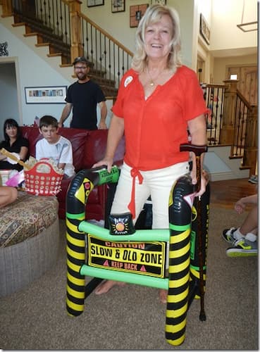 50th Birthday Gag Gifts Inflatable Walker