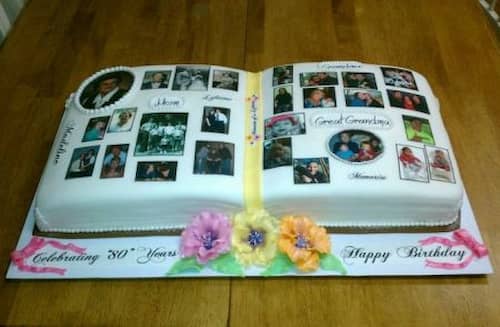 80th Birthday Cake | Julie | Flickr